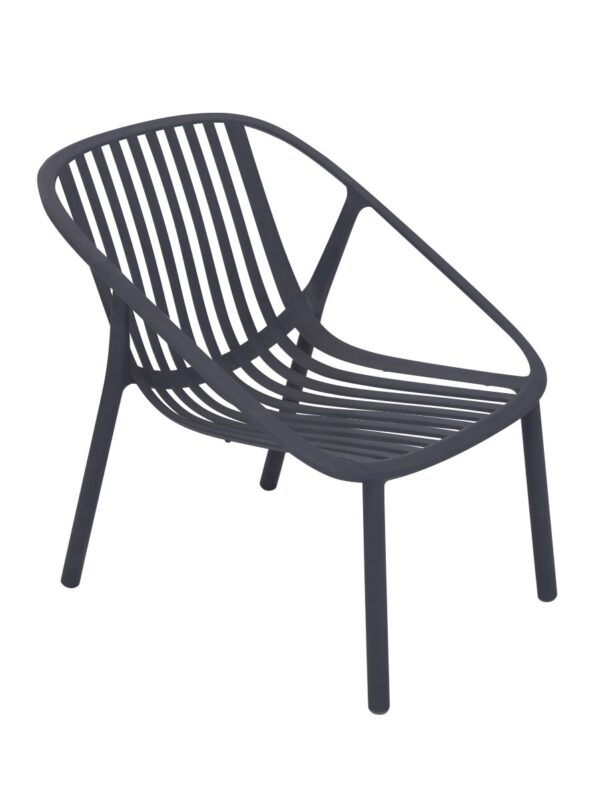 Bini Resin Lounge Chair Grey