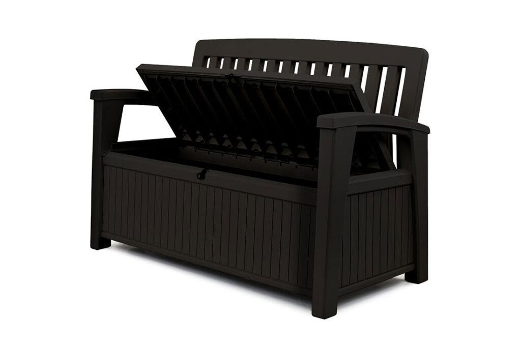 PATIO STORAGE BENCH ANTHRACITE Outdoor Living