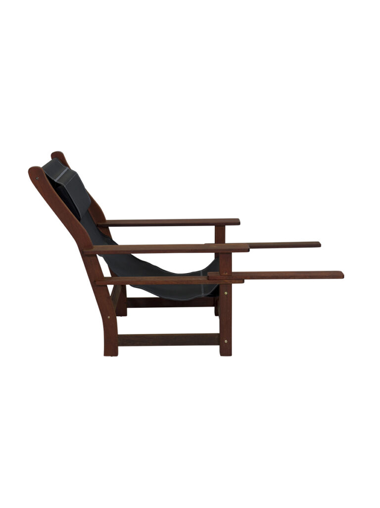 KWILA TEXT SLING SQUATTERS CHAIR BLACK Outdoor Living