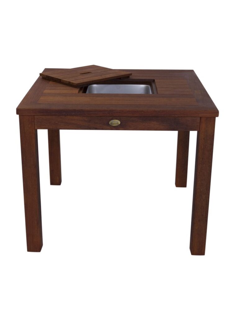 KWILA ICE BUCKET POST LEG 900X900 BAR TABLE Outdoor Living