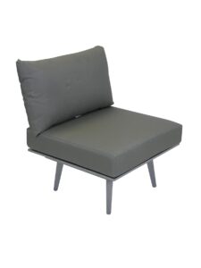 Palm-Aluminium-Outdoor-Sofa-Chair-Gunmetal-Angle