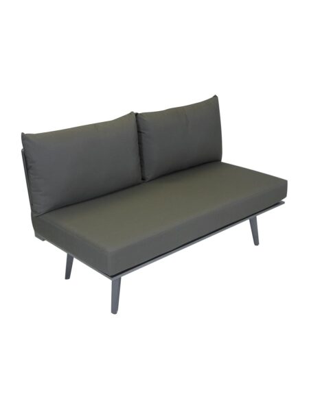 Palm-Modular-Outdoor-Sofa-2-seater-Bench-Gunmetal-Angle
