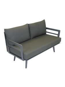 Palm-Modular-Outdoor-2-seater-Sofa-with-ALUM-arms-Gunmetal-Angle