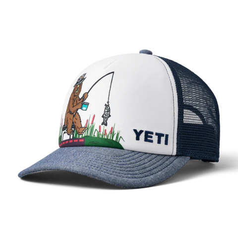 YETI KIDS FISHING BEAR TRUCKER HAT - Outdoor Living